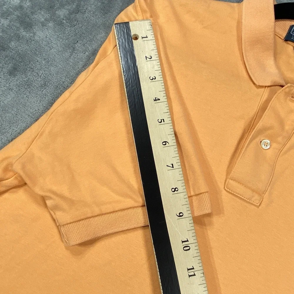 Vintage Polo Ralph Lauren‎ Shirt Men Orange Purple Classic Fit Golf All Cotton